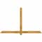 Ekena Millwork Eugene Rough Sawn Timber Gable Bracket, Western Red Cedar, 72"W x 45"H x 2"D x 4"F, 15/12 Pitch GBW072X45X0204EUG00RWR - alternate 1